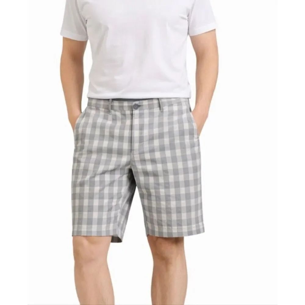 Tommy Hilfiger NWT classic fit grey checkered short size 36